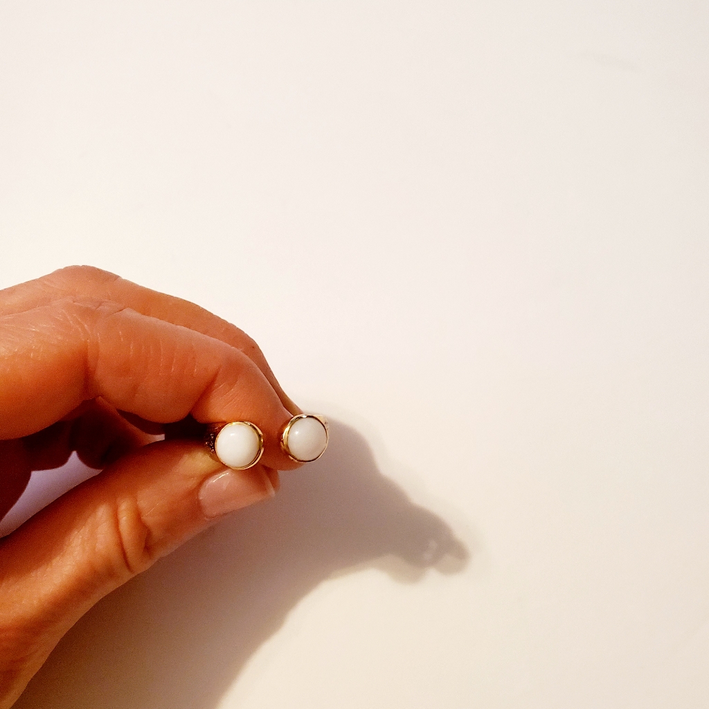 White Double Stone Ring